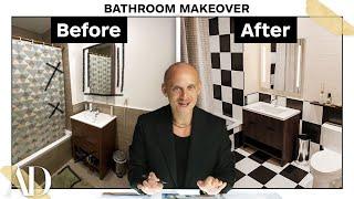 Pro Designer Fixes 2 Bathrooms in Need of Renovation (Budget vs. Expensive) | Architectural Digest