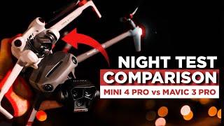 DJI Mini 4 PRO vs DJI Mavic 3 PRO NIGHT TEST COMPARISON