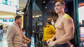 Standing Outfront of Hollister Shirtless | Preston Gifford