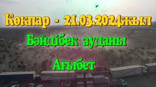 Бәйдібек ауданы Ағыбет ауылының 1989 жылғы туылған жігіттердің елден бата алу той көкпары 21.03.2024