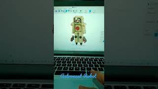 Astronaut Robot| 3D Model | #fusion360 #cad #3ddesign #design #fusion #robot #cooldesign