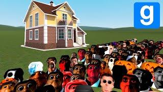 OBUNGA FAMILY VS HOUSES!! (Garry's Mod)