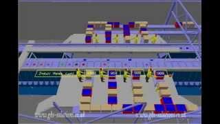 Bombay Sorter Induct Station Simulation Model Video