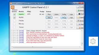 Solved : Xampp mysql error