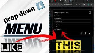 how to create dropdown menu || with next.js react.js || javascript || website dropdown menu create |