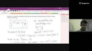 Maths For Class VI(Batch-1) Day 38(Shounak Sir) ( 08/12/2024 )- MENSURATION