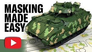 DIGITAL CAMOUFLAGE - Complete How to guide - M2A2 Bradley - Magic Factory 1/35 - paint mask set 