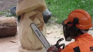 Резьба по дереву бензопилой STIHL