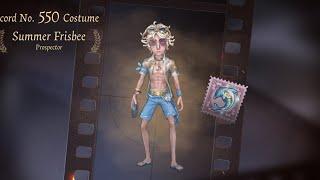 Identity V | Prospector’s  New Summer S Tier Skin “Summer Frisbee” Is So Hot!!