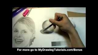 [Realistic Drawing Tutorial 2/8] Pencil Shading Techniques & How To Shade A Portrait