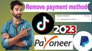 How to remove tiktok payment method | delete payment method in tiktok | change payment method tiktok