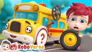 Wheels On The Bus | Nursery Rhymes & Kids Songs | Robo Verse