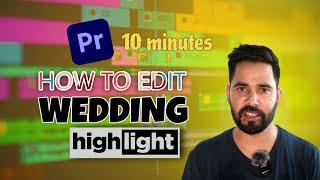 How To Edit Wedding Highlight | CRAZY HACK | Edit Wedding Highlight In 10 Min #premiere pro tutorial