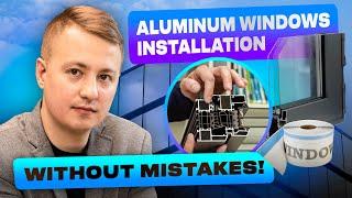 The main mistakes about when installing aluminum windows! Window installation instructions