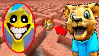 Can HORROR SPRUNKI find me in a MAZE?! (Gmod Sandbox)