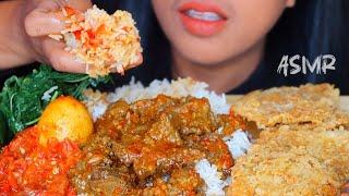 ASMR DAGING SAPI BUMBU PEDAS *TEMPE CRISPY ||MUKBANG INDONESIA #ASMR #asmrsounds  #asmrvideo #beef