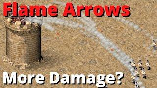 Do flame arrows deal more damage? - Stronghold Crusader