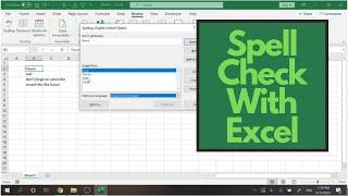 How To Use Spell Check In Excel