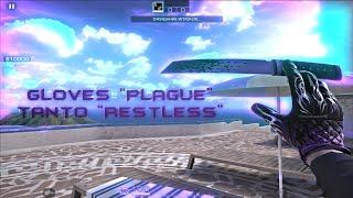 ОБЗОР СЕТА Gloves “Plague” + Tanto “Restless” | Standoff 2 | перчи плаг + танто рестлес