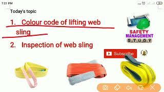 Types of lifting accessories & color code