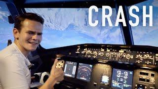 Flying A FULL MOTION a320 Simulator (I Crashed)