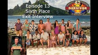 Survivor 47 | Interview with Sixth Place/Jury Member #6 (Mike Bloom / Parade)