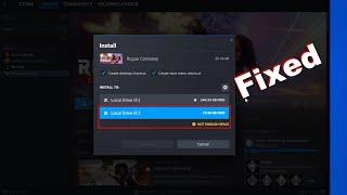 Fix Steam Not Enough Space But Plenty Of Space Is Available To Install The Game