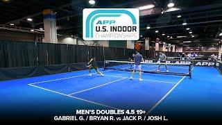 2023 APP U.S. Indoor Championships | Men's Doubles 4.5 19+ | GabrielG BryanR vs JackP JoshL