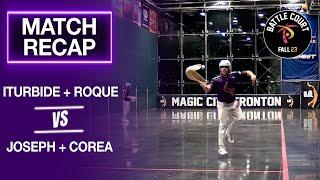 BATTLE COURT JAI-ALAI - RANK 4 DOUBLES MATCH ITURBIDE & ROQUE VS JOSEPH & CORREA (11.20.23)