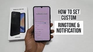 How to set Custom ringtone and Notification sound  on Samsung Galaxy A34 5G