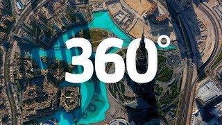 Wingsuit 360 degree video over Dubai