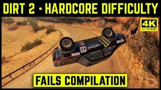 DIRT 2 - FAILS & TERMINAL DAMAGE COMPILATION - 4K