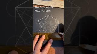 How to draw The Octahedron Platonic Solid created using the Metatron’s cube method,