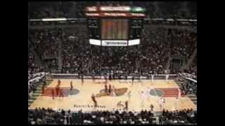 Sonics vs. Bullets - Shawn Kemp 2 dunks