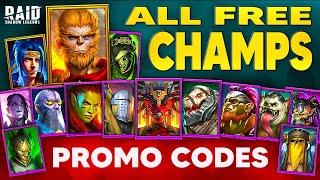 27 FREE EPIC & LEGENDARY CHAMPIONS  Raid Shadow Legends Promo Codes  2024