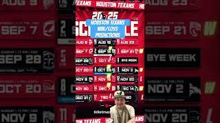 Houston Texans Wins/Loss Predictions #nfl #nflupdates #nflnews #houstontexans #cjstroud #shorts