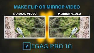 Vegas 16 Pro-How To Create Flip Or Mirror Video