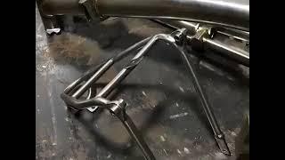 Titanium rear rack,fork, triangle,main frame ,handle post are waiting for welding