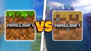 MINECRAFT POCKET EDITION VS MINECRAT LITE | MCPE ПРОТИВ MINECRAFT LITE