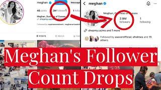Meghan Markle's Instagram Account Fails to Inspire? Follower Count Drops from 3 to 2.9 MIllion