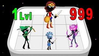 Max Level in Merge Master: STICKMAN Battle - Android Game