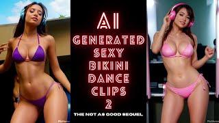 AI Generated Sexy Bikini Dance Clips 2: The Not As Good Sequel :-) #aigenerated