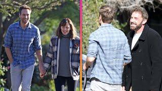 Ben Affleck ALL SMILES Chatting With Jennifer Garner's Boyfriend