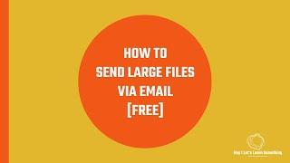 How to send large files via Gmail (no google drive) - Any files, photos, video for Free up to 2GB!