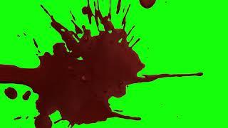 Green Screen Blood Splatter