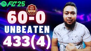 FC25 433(4) 60-0 Unbeaten PRO's Custom Tactics REVEAL!