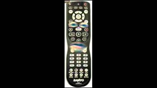 Original Sanyo GXDB TV Remote Control with Sound and Picture Shape Buttons, ElectronicAdventure.com