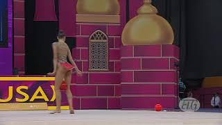 2019 Rhythmic Worlds, Baku (AZE) – Evita GRISKENAS (USA), qualifications Ball