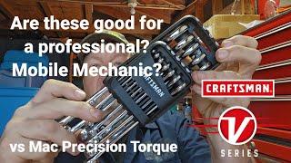 Craftsman V-Series - vs Mac Precision Torque.  Can a professional use these?