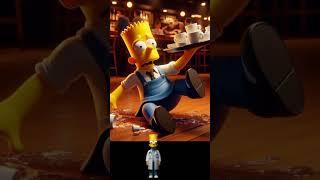 simpson family slips in restaurant #simpson #simpsons #thesimpsons